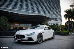 Maserati Ghibli 2014-2017 with Aftermarket Parts - Front Bumper Insert Trim Carbon Fiber / FRP from CMST Tuning