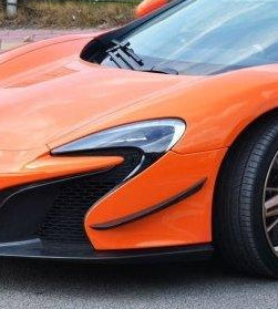 McLaren 650S 2015 2016 with Aftermarket Parts - Front Canards Carbon Fiber / FRP from CMST Tuning