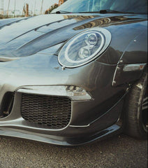 Porsche 997.1 911 Carrera/S/4S 2005 2006 2007 2008 & 997.1 911 Carrera/S/4S 2009 2010 2011 2012 & (Designed to be installed together only with CMST GT3 conversion kit bumper) with Aftermarket Parts - Front Canards Carbon Fiber / FRP from CMST Tuning
