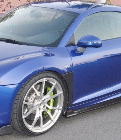 Audi R8 Gen 1 V8 2008 2009 2010 2011 2012 2013 2014 2015 & R8 Gen 1 V10 2010 2011 2012 2013 2014 2015 with Aftermarket Parts - Front Fenders Carbon Fiber / FRP from CMST Tuning