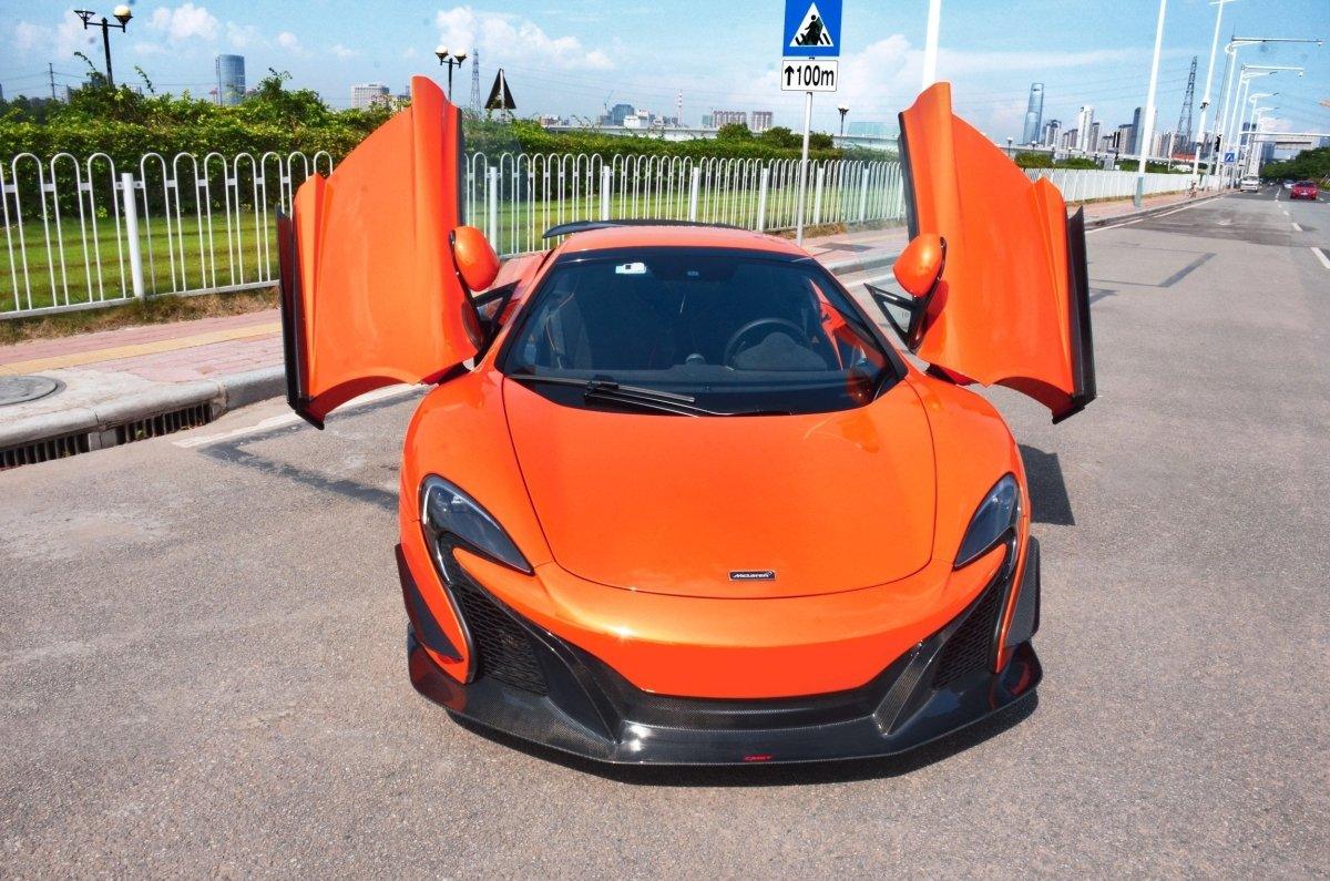 McLaren 650S 2015 2016 with Aftermarket Parts - Front Lip Carbon Fiber / FRP from CMST Tuning