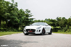 Jaguar F-Type SVR R S Base 2014-2020 with Aftermarket Parts - Front Lip Splitter Carbon Fiber / FRP from CMST Tuning