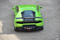 Lamborghini Huracan Tecnica Performante Evo LP610 LP580 2015-2024 (LP580 requires LP610 sytle mesh, Performante & Evo & Tecnica require quad tips conversion) with Aftermarket Parts - Rear Bumper Carbon Fiber / FRP from CMST Tuning