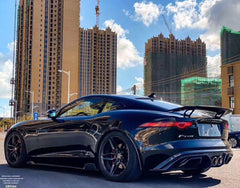 Jaguar F-Type SVR R S Base 2014-ON with Aftermarket Parts - Quad Tips Style Rear Diffuser & Canards Carbon Fiber / FRP
from CMST Tuning