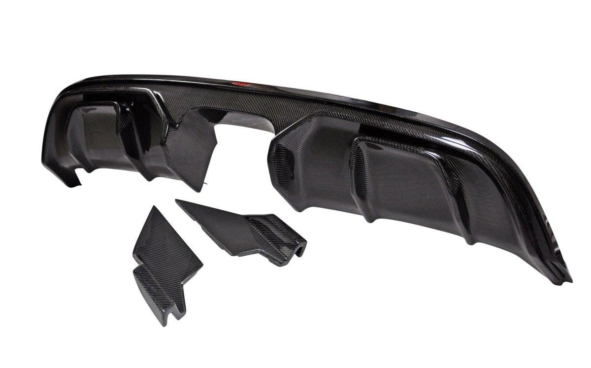 Jaguar F-Type SVR R S Base 2014-ON with Aftermarket Parts - Quad Tips Style Rear Diffuser & Canards Carbon Fiber / FRP
from CMST Tuning