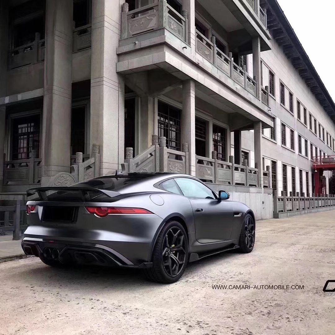 Jaguar F-Type SVR R S Base 2014-ON with Aftermarket Parts - Quad Tips Style Rear Diffuser & Canards Carbon Fiber / FRP
from CMST Tuning