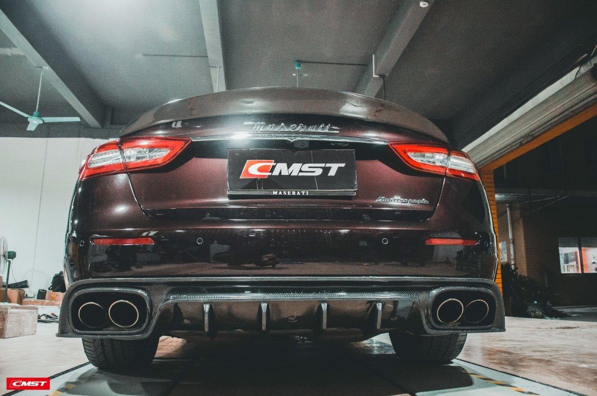 Maserati Quattroporte 2017-ON GT, S, GranLusso with Aftermarket Parts - Rear Diffuser Carbon Fiber / FRP from CMST Tuning