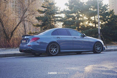 Mercedes Benz E-Class E63S E63 E53 E43 AMG E550 E450 E400 E350 E300 W213 2017-2023 (non-AMG models requires sport package bumper) with Aftermarket Parts - Rear Diffuser Carbon Fiber/FRP from CMST Tuning