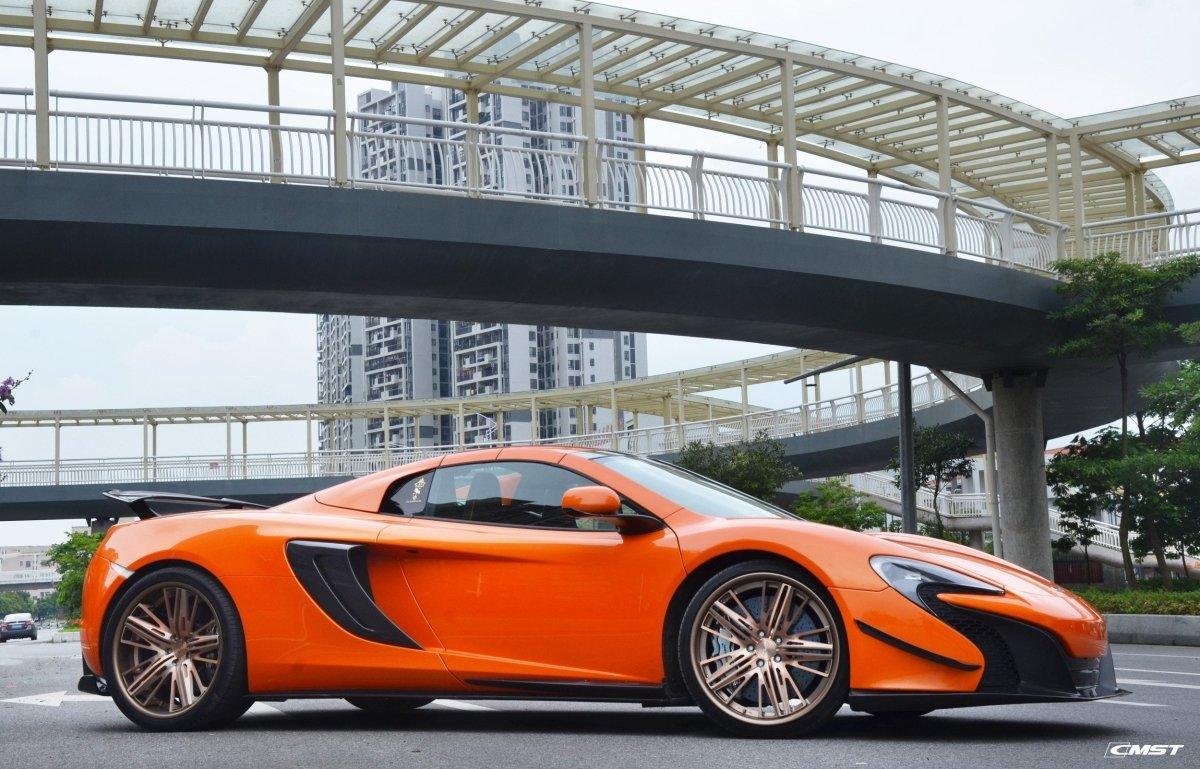 McLaren 650S MP4-12C 2012 2013 2014 2015 2016 with Aftermarket Parts - Rear Fender Side vents Carbon Fiber / FRP from CMST Tuning