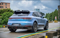Porsche Macan 95B.1 Base/S/GTS/Sport Edition/Turbo 2016 2017 2018 & Macan 95B.2 Base/S/GTS/Turbo 2019 2020 2021 with Aftermarket Parts - Rear Roof Spoiler Carbon Fiber / FRP from CMST Tuning