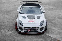 Jaguar F-Type SVR R S Base 2014-ON with Aftermarket Parts - V2 Style Rear Spoiler Wing Carbon Fiber / FRP from CMST Tuning

