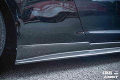 Nissan GTR Nismo T-Spec Black Edition Track Eidtion Premium Pure 2008-2024 with Aftermarket Parts - Stage 2 Style Side Skirts Carbon Fiber / FRP from CMST Tuning

