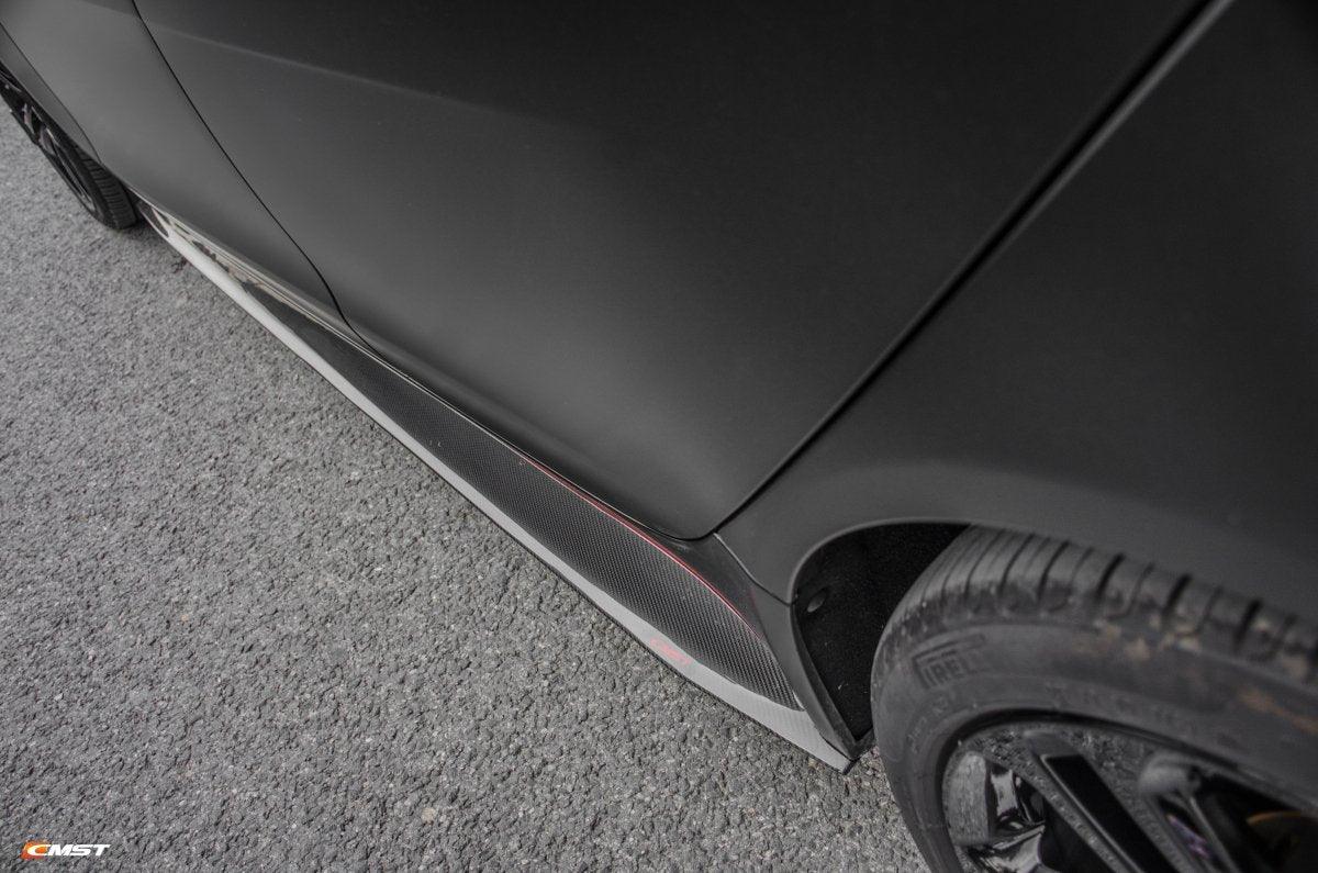 Jaguar XE 2017-2020 R-Sport with Aftermarket Parts - Side Skirts Carbon Fiber / FRP from CMST Tuning
