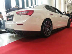 Maserati Ghibli 2014-2017 with Aftermarket Parts - Side Skirts Carbon Fiber / FRP from CMST Tuning