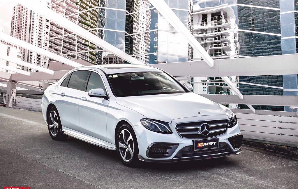 Mercedes Benz E-Class E63S E63 E53 E43 AMG E550 E450 E400 E350 E300 W213 2017-2023 with Aftermarket Parts - Side Skirts Carbon Fiber/FRP from CMST Tuning