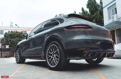 Porsche Macan 95B.1 Base/S/GTS/Sport Edition/Turbo 2015-2018 & Macan 95B.2 Base/S/GTS/Turbo 2019-2021 with Aftermarket Parts - Carbon Fiber & FRP Side Skirts from CMST Tuning