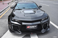 Chevrolet Camaro 6th Gen Z/28 2SS 1SS 3LT 2LT 1LT 2LS 1LS 2015-2024 & Camaro 6th Gen ZL1 2017-2024 with Aftermarket Parts - Widebody Style Front Fenders & Rear Quarter Panel Fender Carbon Fiber / FRP from  CMST Tuning
