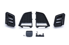 Nissan GTR Nismo T-Spec Black Edition Track Eidtion Premium Pure 2008-2023 (recommened 2017-2024 hood for 2008-2016 cars) with Aftermarket Parts - Facelift Conversion Style Front Bumper Set Polypropylene from CMST Tuning
