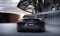 Porsche 718 Boxster Base S T GTS 2017-ON with Aftermarket Parts - V1 Style Rear Spoiler Carbon Fiber / FRP from CMST Tuning