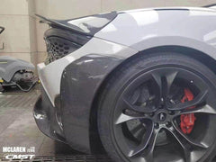 McLaren 720s 2018-2023 with Aftermarket Parts - 765lt Conversion Style Rear Bumper & Rear Diffuser & Rear Canards Carbon Fiber / FRP from CMST Tuning