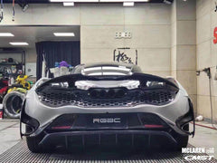 McLaren 720s 2018-2023 with Aftermarket Parts - 765lt Conversion Style Rear Bumper & Rear Diffuser & Rear Canards Carbon Fiber / FRP from CMST Tuning