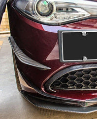 Alfa Romeo Giulia Base Lusso 2017 2018 2019 2020 2021 with Aftermarket Parts - Front Canards Carbon Fiber / FRP from CMST Tuning