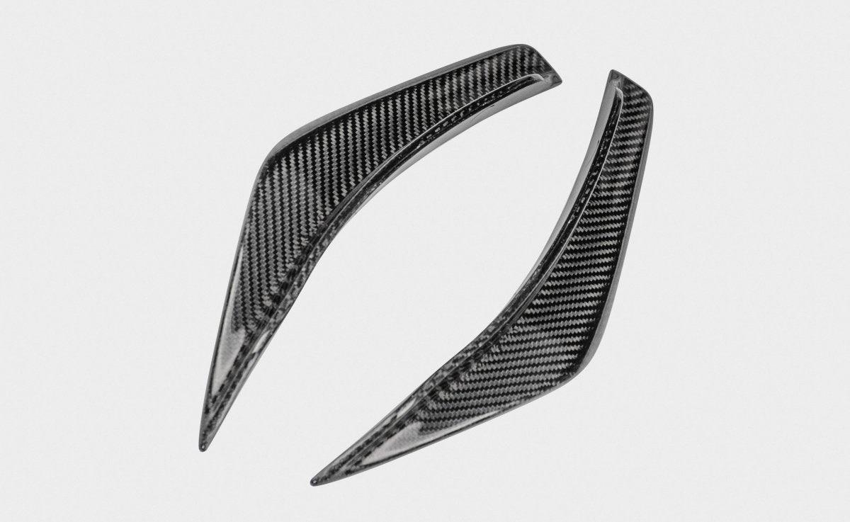 Alfa Romeo Giulia Base Lusso 2017 2018 2019 2020 2021 with Aftermarket Parts - Front Canards Carbon Fiber / FRP from CMST Tuning