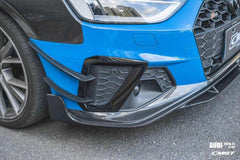 CMST Tuning Carbon Fiber Front Bumper Canards for Audi S4 & A4 S-line 2020-ON B9.5 - Performance SpeedShop