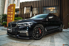 BMW 5 Series M550 540 530 (with M-package bumper, does not fit base model) G30 Pre-LCI 2017 2018 2019 2020 with Aftermarket Parts - Front Bumper Upper Valences Carbon Fiber / FRP from CMST Tuning