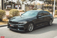 BMW 5 Series M550 540 530 (with M-package bumper, does not fit base model) G30 Pre-LCI 2017 2018 2019 2020 with Aftermarket Parts - Front Bumper Upper Valences Carbon Fiber / FRP from CMST Tuning