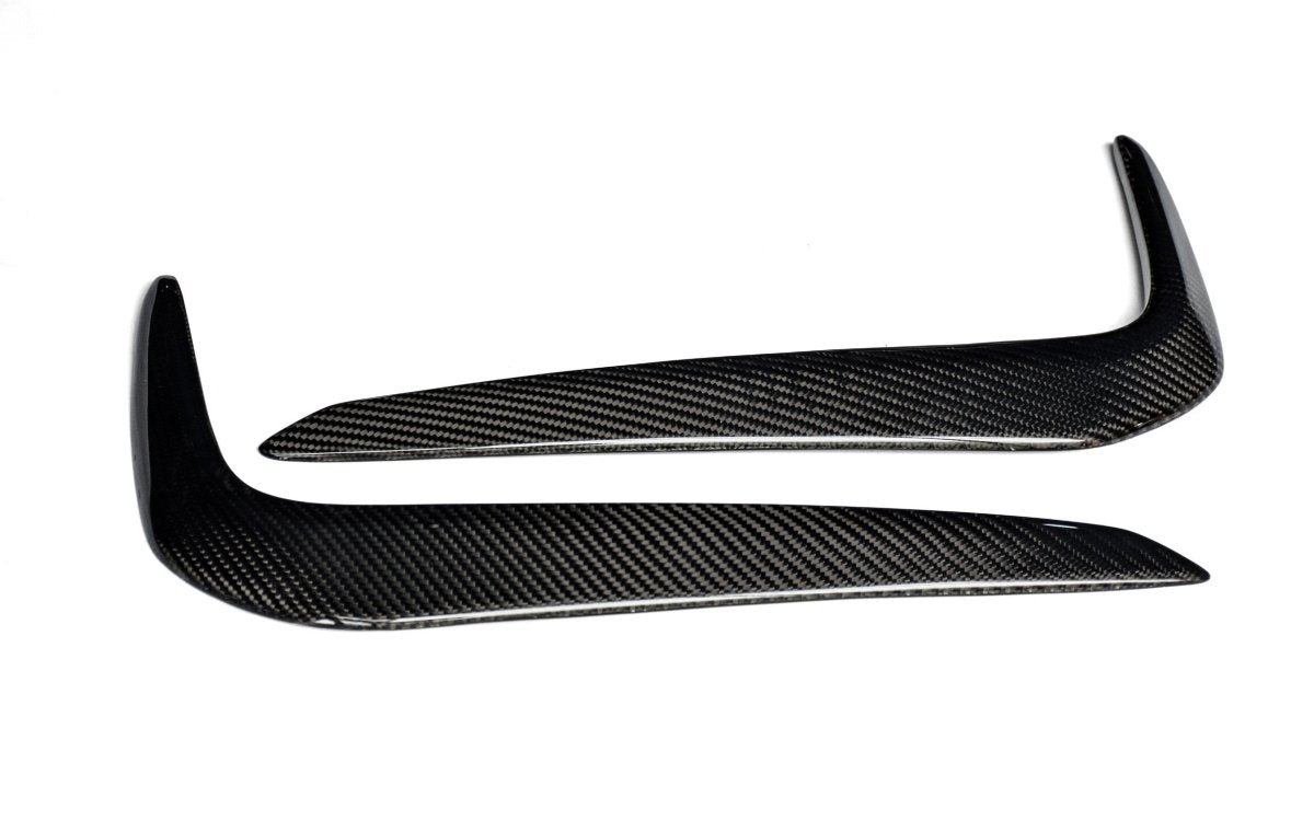 BMW 5 Series M550 540 530 (with M-package bumper, does not fit base model) G30 Pre-LCI 2017 2018 2019 2020 with Aftermarket Parts - Front Bumper Upper Valences Carbon Fiber / FRP from CMST Tuning