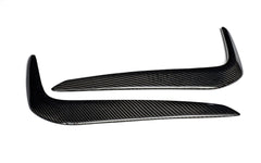 BMW 5 Series M550 540 530 (with M-package bumper, does not fit base model) G30 Pre-LCI 2017 2018 2019 2020 with Aftermarket Parts - Front Bumper Upper Valences Carbon Fiber / FRP from CMST Tuning