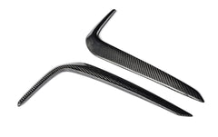 BMW 5 Series M550 540 530 (with M-package bumper, does not fit base model) G30 Pre-LCI 2017 2018 2019 2020 with Aftermarket Parts - Front Bumper Upper Valences Carbon Fiber / FRP from CMST Tuning