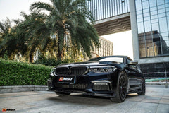 BMW 5 Series M550 540 530 (with M-package bumper, does not fit base model) G30 Pre-LCI 2017 2018 2019 2020 with Aftermarket Parts - Front Bumper Upper Valences Carbon Fiber / FRP from CMST Tuning