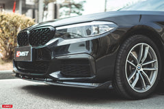 BMW 5 Series M550 540 530 (with M-package bumper, does not fit base model) G30 Pre-LCI 2017 2018 2019 2020 with Aftermarket Parts - Front Bumper Upper Valences Carbon Fiber / FRP from CMST Tuning