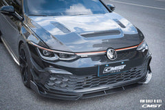 Volkswagen Golf GTI MK8 2022-ON with Aftermarket Parts - Carbon Fiber / FRP Upper Valences from CMST Tuning