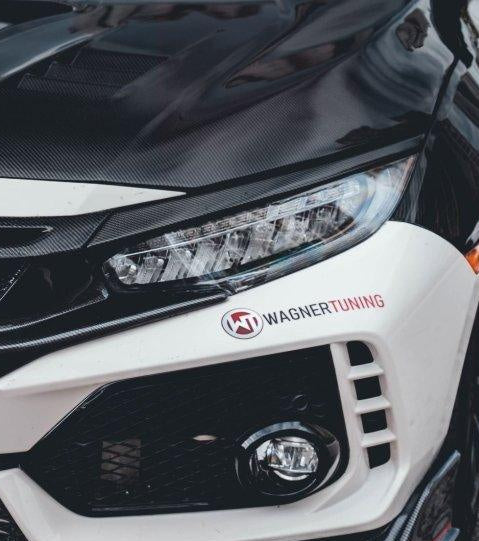 Honda Civic Type-R FK8 2017-2021 & Civic 10th Gen FC1/2/3/4/5/6/FK7 2017-2021 with Aftermarket Parts - V1 Style Front Grill & Eyelid Carbon Fiber/FRP from CMST Tuning 