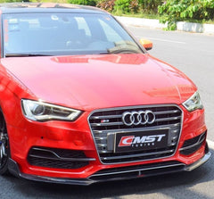 Audi S3 A3 8V 2014 2015 2016 with Aftermarket Parts - Front Lip Carbon Fiber / FRP from CMST Tuning