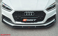 Audi S5 A5 S-line (with s-line bumper, does not base model) B9 2017 2018 2019 & RS5 B9 2018 2019 with Aftermarket Parts - Front Lip Carbon Fiber from CMST Tuning
