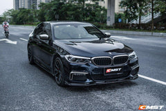 BMW 5 series M550 540 530 (with M-package bumper, does not fit base model) G30 Pre-LCI 2017-2020 with Aftermarket Parts - Carbon Fiber & FRP Front Lip from CMST Tuning