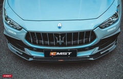 Maserati Ghibli 2018-On GranLusso, S, S GranLusso, S Q4, GT with Aftermarket Parts - Front Lip Splitter Carbon Fiber / FRP from CMST Tuning