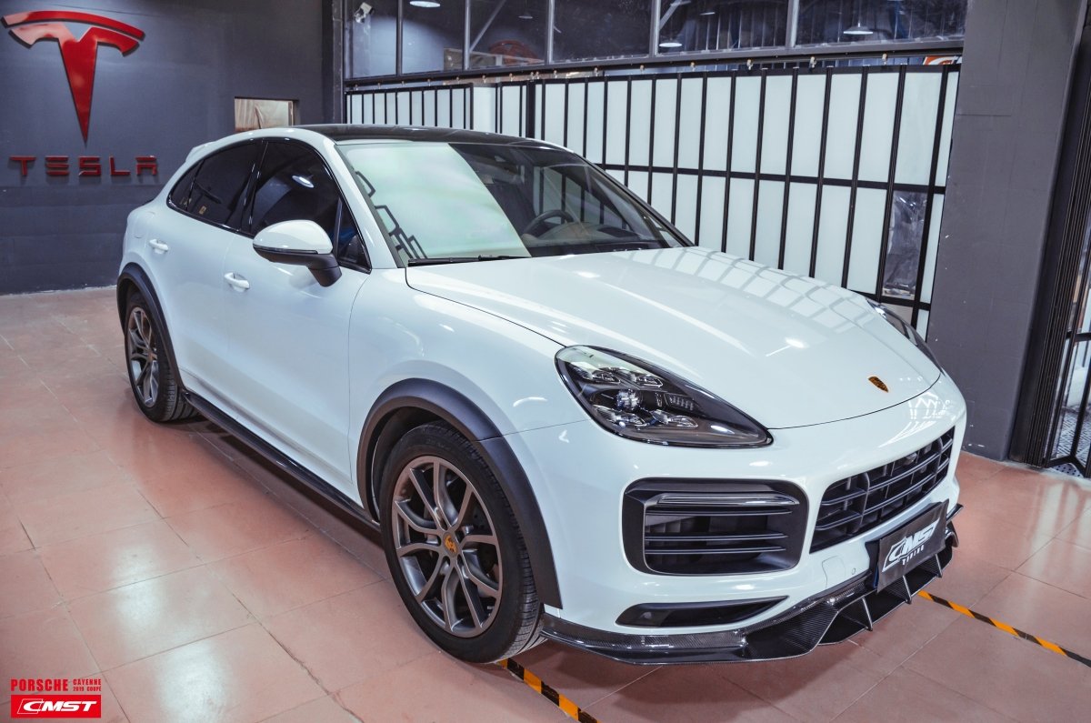 CMST Tuning Carbon Fiber Front Lip for Porsche Cayenne Coupe 9Y3 2018-ON - Performance SpeedShop