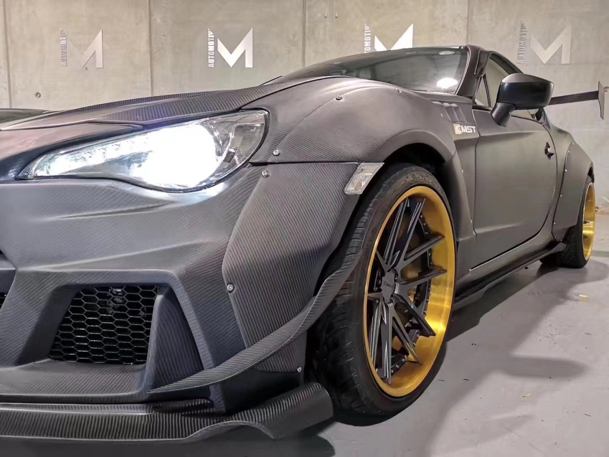 Toyota Scion Subaru GT86 86 TRD GT SE Base ZN6 2017 2018 2019 2020 & Scion FR-S FRS ZN6 2013 2014 2015 2016 & BRZ TS Limited Premium ZN6 2013 2014 2015 2016 2017 2018 2019 2020 with Aftermarket Parts - Joker Front Lip Carbon Fiber / FRP from CMST Tuning