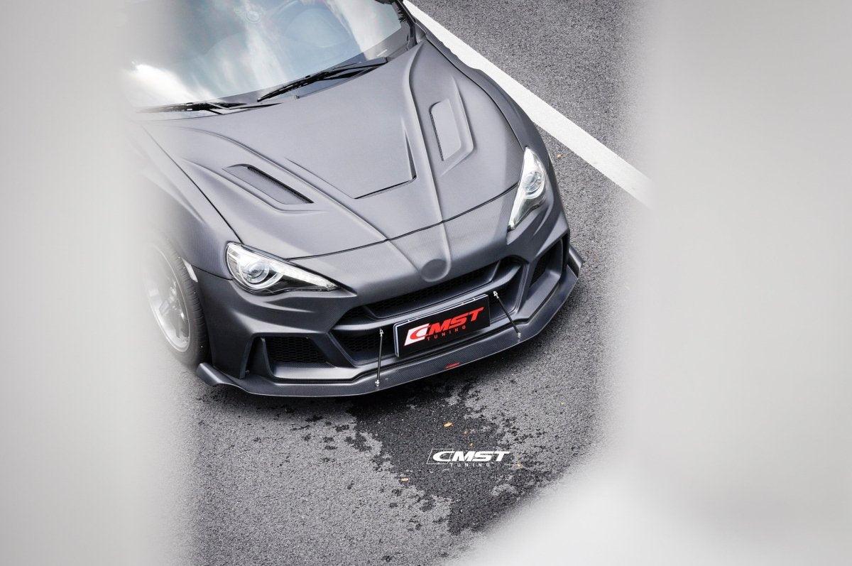 Toyota Scion Subaru GT86 86 TRD GT SE Base ZN6 2017 2018 2019 2020 & Scion FR-S FRS ZN6 2013 2014 2015 2016 & BRZ TS Limited Premium ZN6 2013 2014 2015 2016 2017 2018 2019 2020 with Aftermarket Parts - Joker Front Lip Carbon Fiber / FRP from CMST Tuning