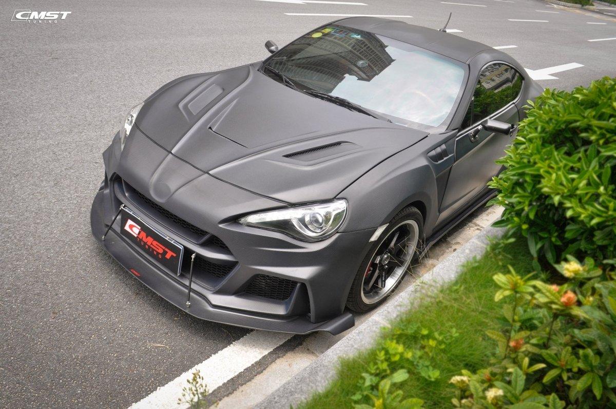 Toyota Scion Subaru GT86 86 TRD GT SE Base ZN6 2017 2018 2019 2020 & Scion FR-S FRS ZN6 2013 2014 2015 2016 & BRZ TS Limited Premium ZN6 2013 2014 2015 2016 2017 2018 2019 2020 with Aftermarket Parts - Joker Front Lip Carbon Fiber / FRP from CMST Tuning