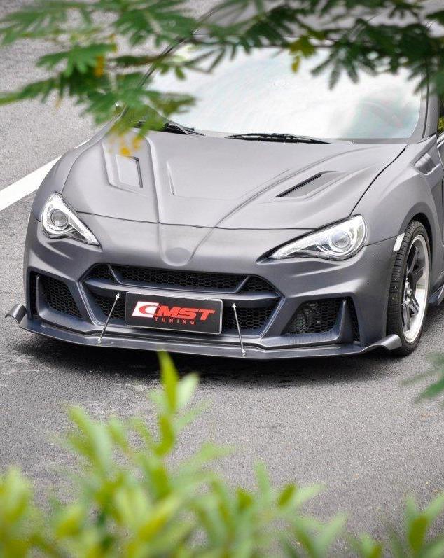 Toyota Scion Subaru GT86 86 TRD GT SE Base ZN6 2017 2018 2019 2020 & Scion FR-S FRS ZN6 2013 2014 2015 2016 & BRZ TS Limited Premium ZN6 2013 2014 2015 2016 2017 2018 2019 2020 with Aftermarket Parts - Joker Front Bumper Carbon Fiber / FRP from CMST Tuning