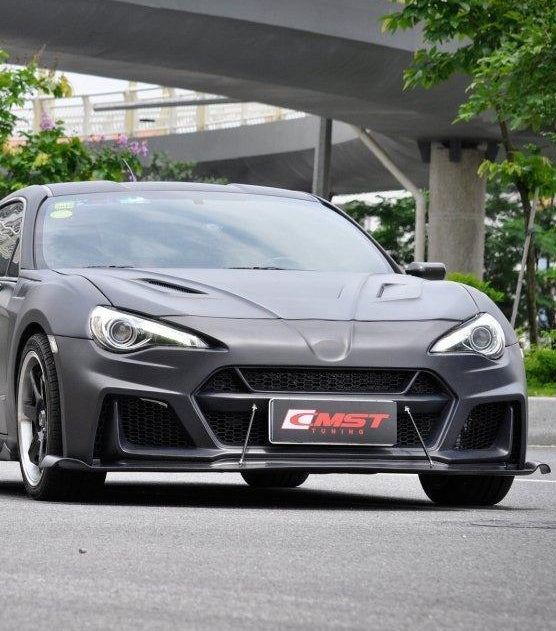Toyota Scion Subaru GT86 86 TRD GT SE Base ZN6 2017 2018 2019 2020 & Scion FR-S FRS ZN6 2013 2014 2015 2016 & BRZ TS Limited Premium ZN6 2013 2014 2015 2016 2017 2018 2019 2020 with Aftermarket Parts - Joker Front Lip Carbon Fiber / FRP from CMST Tuning