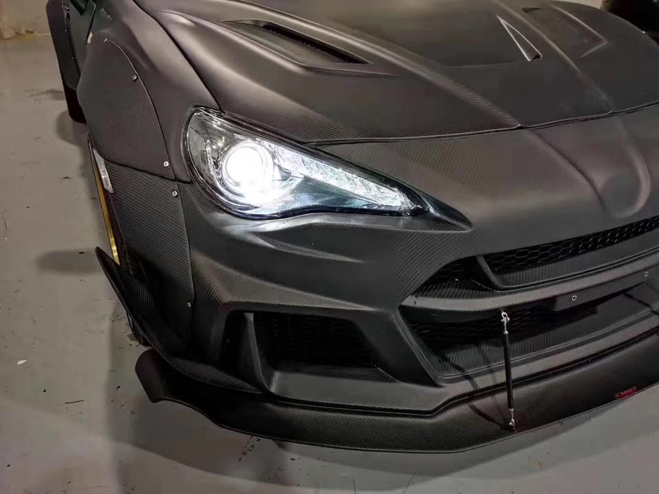Toyota Scion Subaru GT86 86 TRD GT SE Base ZN6 2017 2018 2019 2020 & Scion FR-S FRS ZN6 2013 2014 2015 2016 & BRZ TS Limited Premium ZN6 2013 2014 2015 2016 2017 2018 2019 2020 with Aftermarket Parts - Joker Front Lip Carbon Fiber / FRP from CMST Tuning