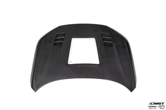 Honda Civic 11th Gen FE1 FE2 FE4 2022-ON with Aftermarket Parts - V2 Tempered Glass Clearview Style Hood Bonnet Carbon Fiber / FRP from CMST Tuning
