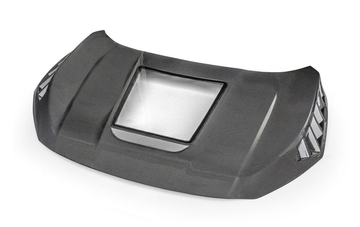Honda Civic Type-R FK8 2017-2021 & Civic 10th Gen FC1 FC2 FC5 FC6 2016-2021 & Civic 10th Gen FC3 FC4 FK7 2017-2021 with Aftermarket Parts - Clearview Glass Style Hood Bonnet Carbon Fiber / FRP from CMST Tuning
